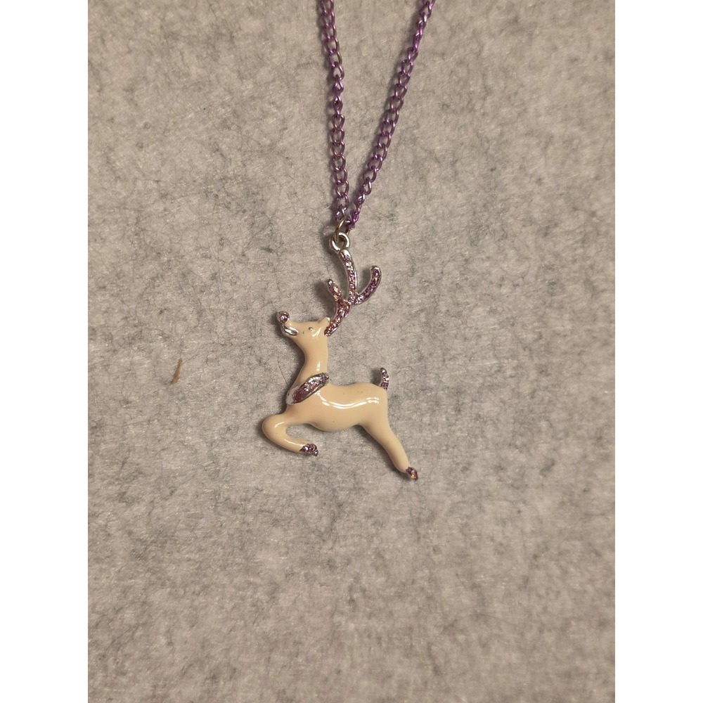 Claire's reindeer necklace